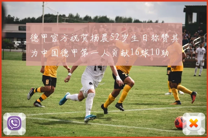 德甲官方祝贺杨晨52岁生日称赞其为中国德甲第一人贡献16球10助